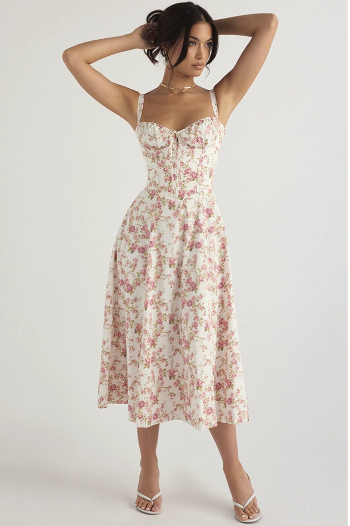 Isela Floral Midi Dress