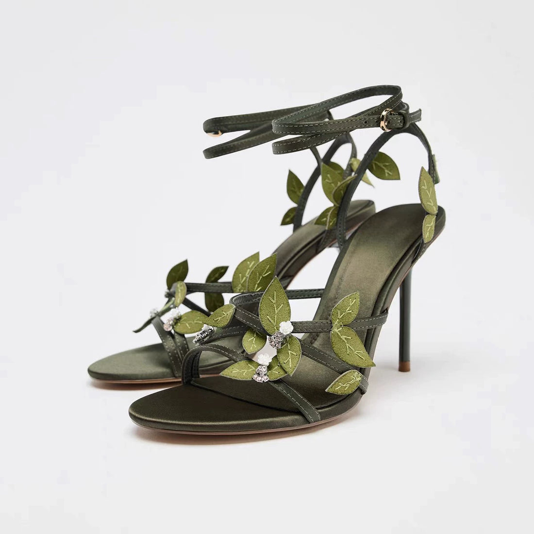 Gold Flower Stiletto Heels [UYQZYVZ9]