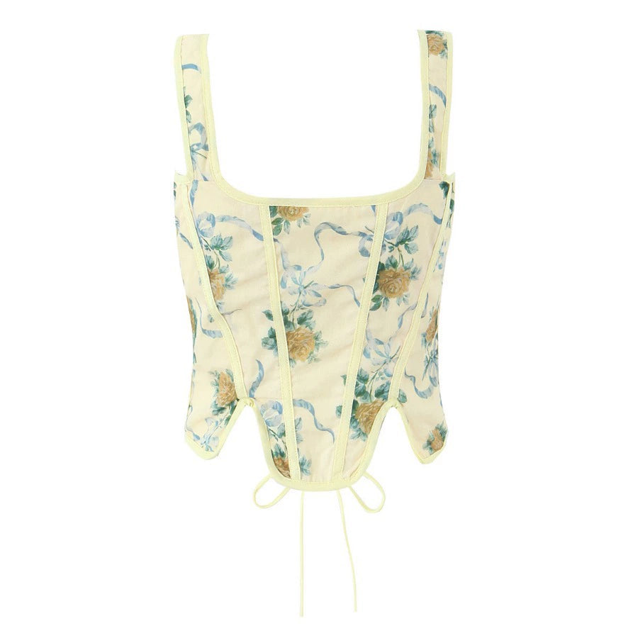 Aveah Reversible Floral Camisole - Yellow [ELC9X5Z8]