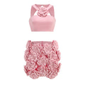 Prisha Floral Halter Skirt Set - Pink [ZW2YMB37]