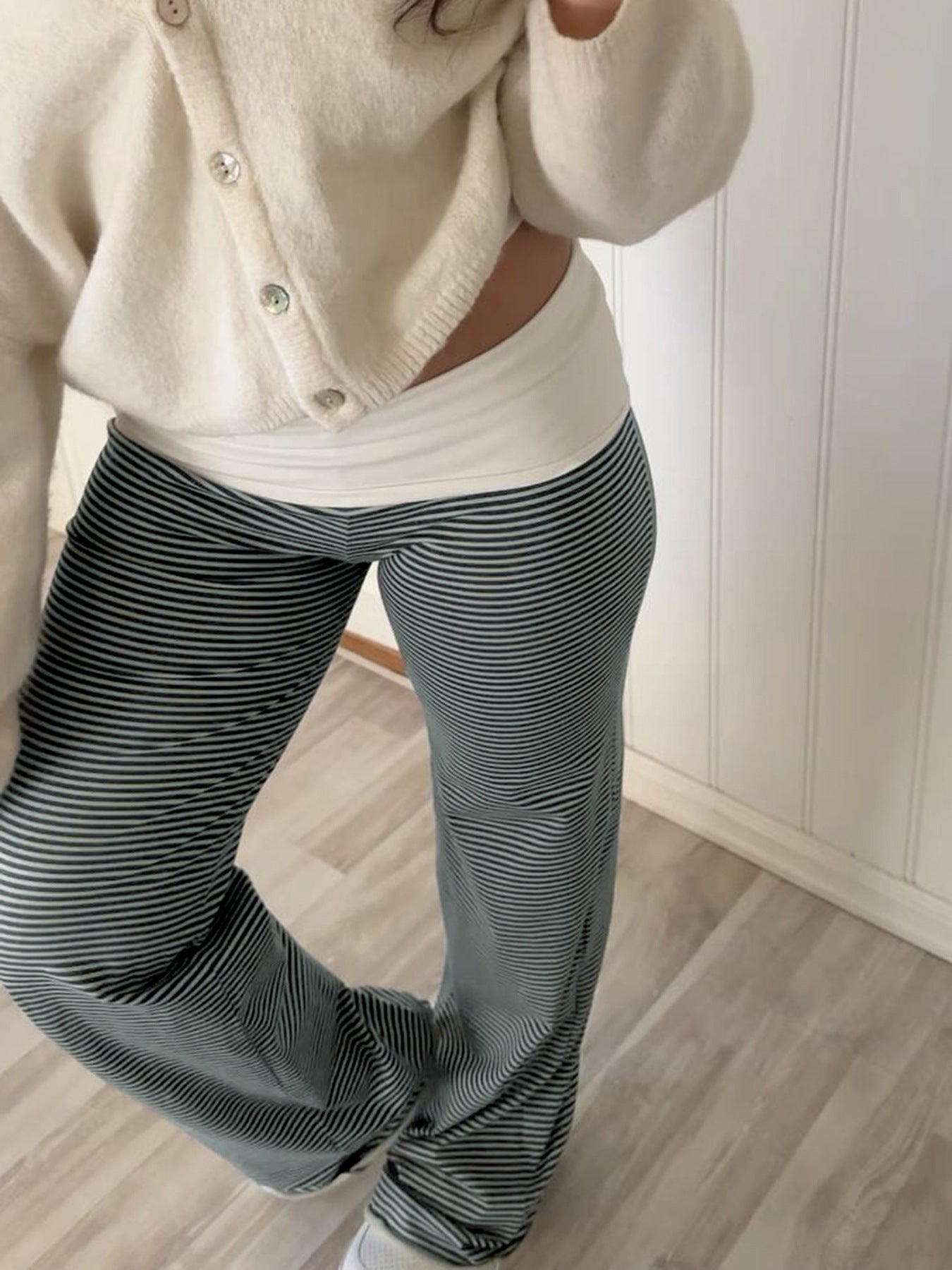 Kaniyah Cozy Wide-Leg Pants - Black [TCO7JH8Q]