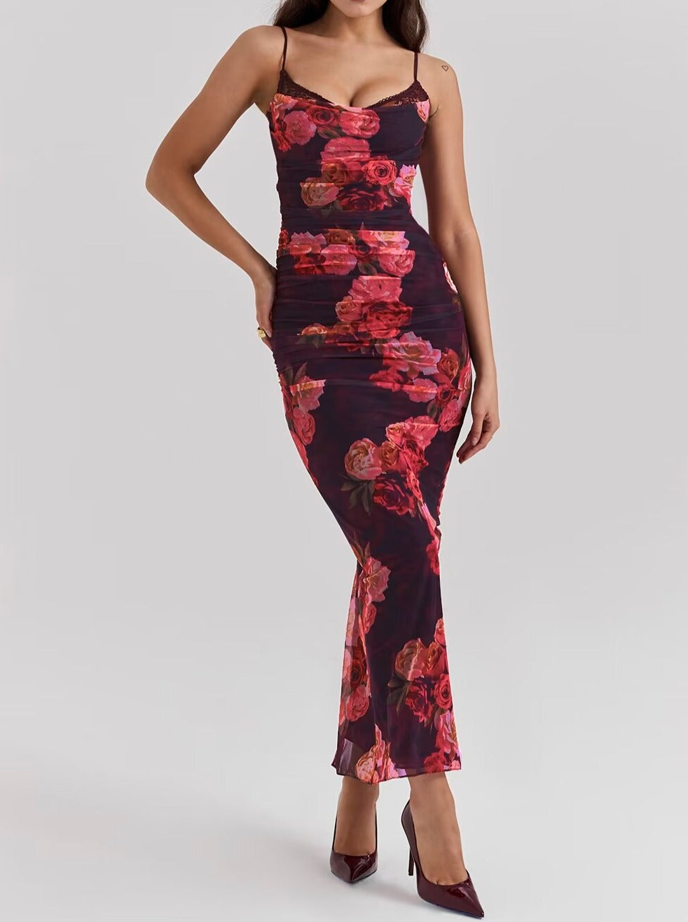 Jena Rose Print Maxi Dress