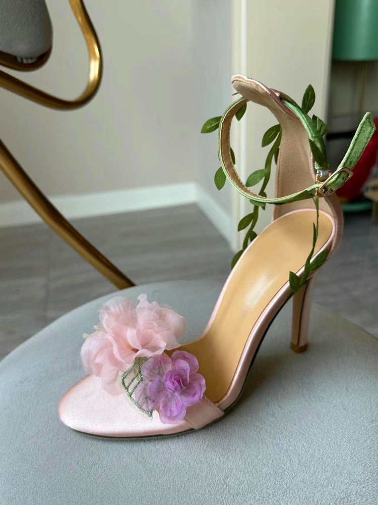 pink floral dress shoes Men's Pink Floral Print Loafers Embroidery Slip-On Dress Shoes