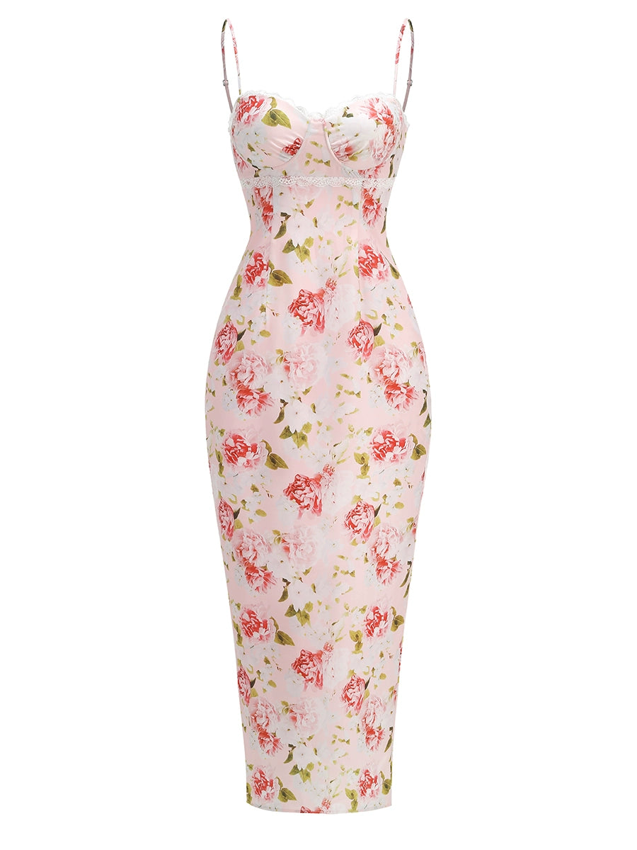Neila Printed Strapless Maxi Dress - Pink [H23IFE7N]