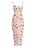 Neila Printed Strapless Maxi Dress - Pink [H23IFE7N]