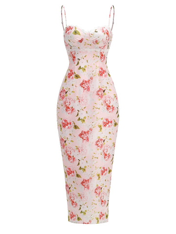 Neila Printed Strapless Maxi Dress - Pink [H23IFE7N]