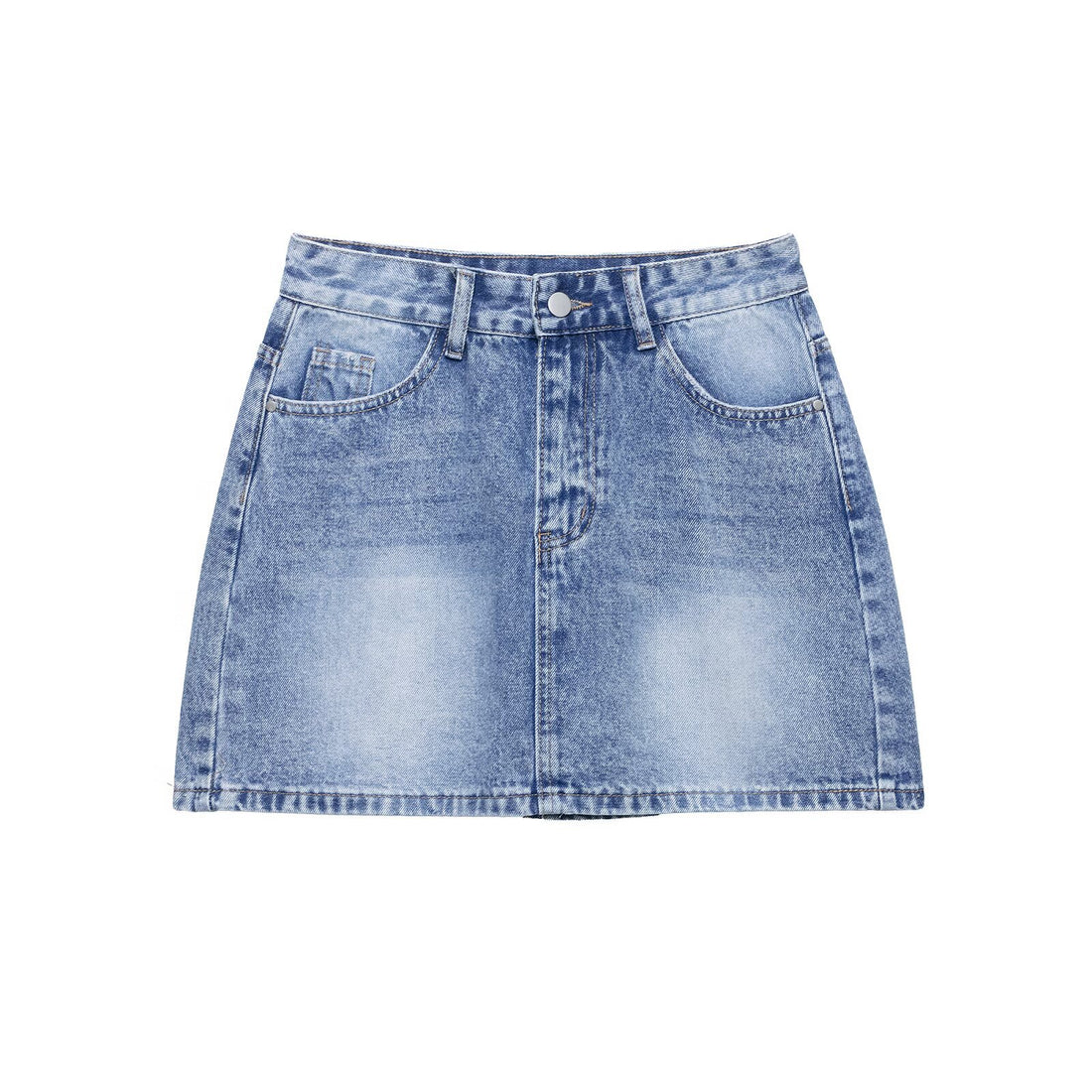 Kenzy High-Waist Denim Mini Skirt - Blue [BMYB3AI1]