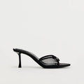 Satin Bow Pointed Toe Mules - Mesh [W0Q64UYN]
