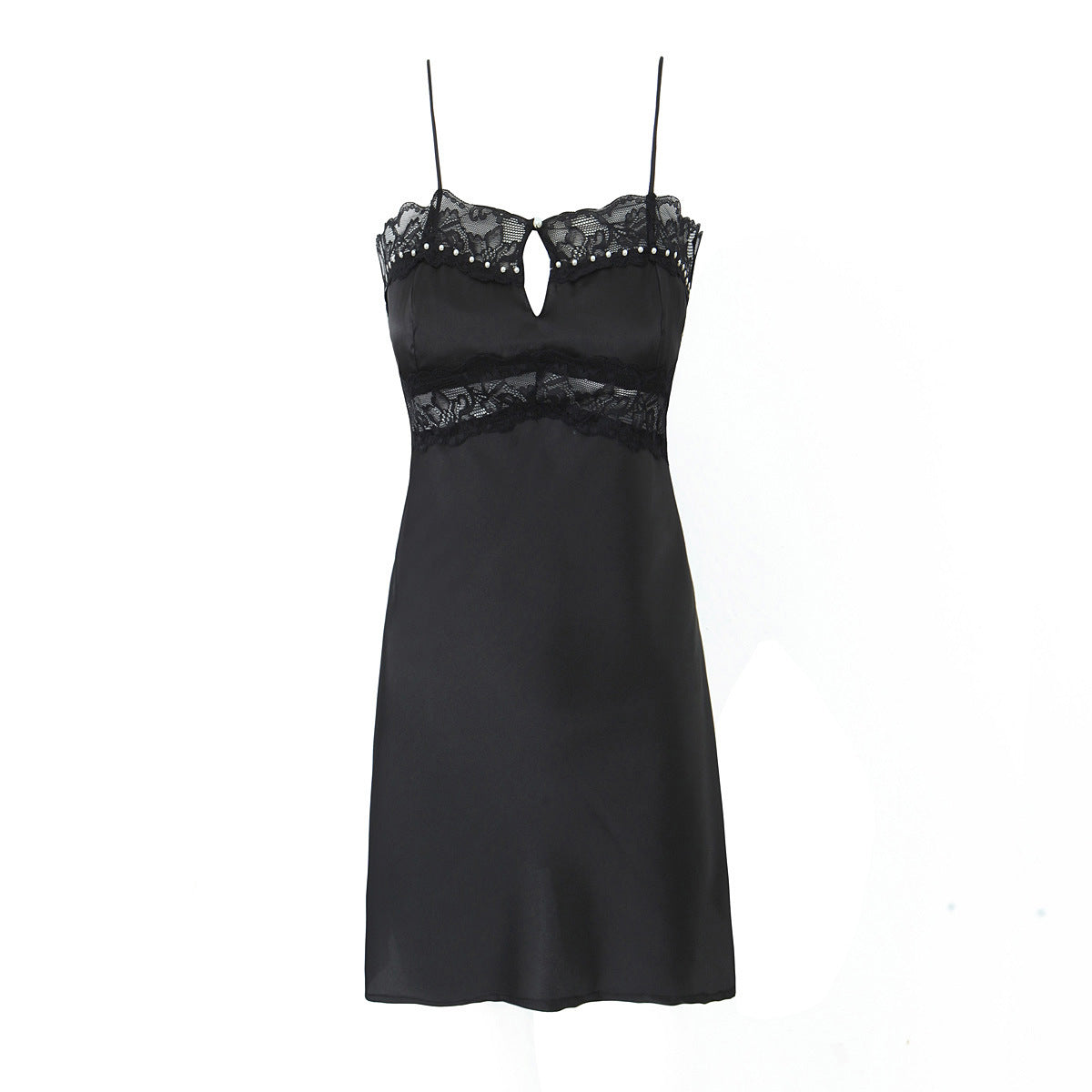 Kate Lace Backless Mini Dress - Black [ND3BU9FS]