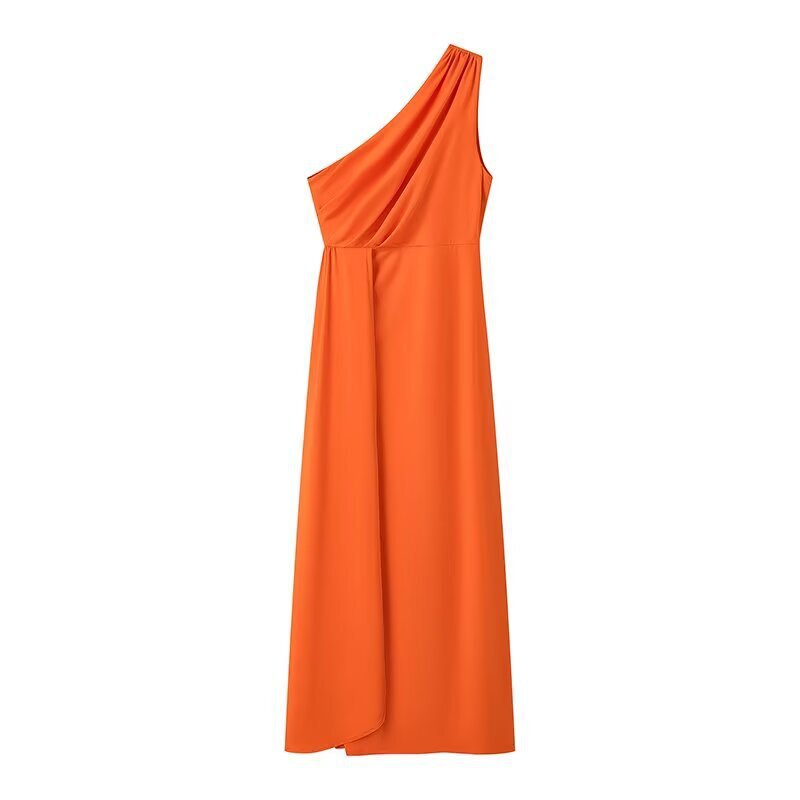 Lillyanne One Shoulder Pleated Maxi Dress [CZN4FKZG]