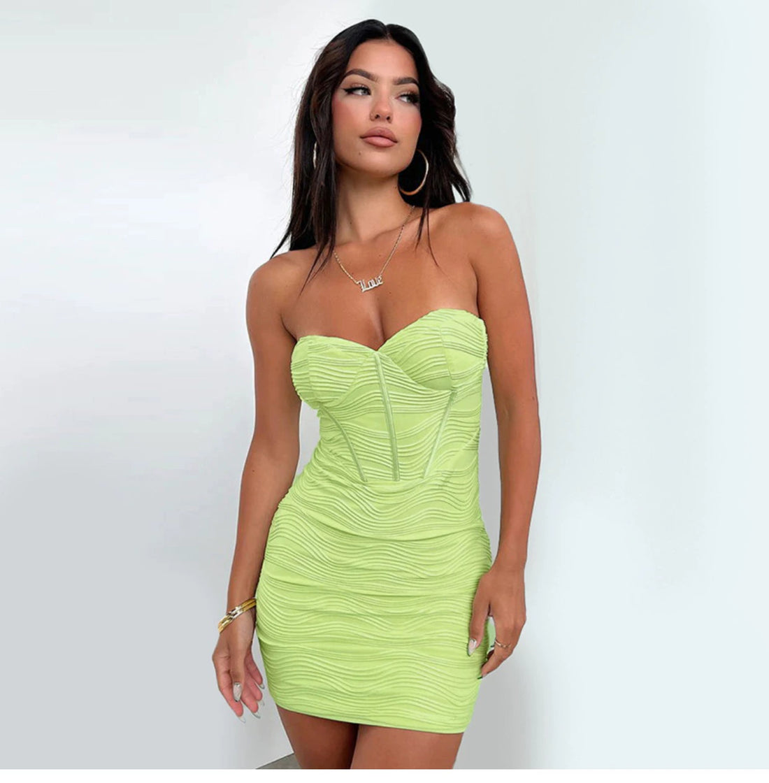 Jenia Strapless Bodycon Mini Dress