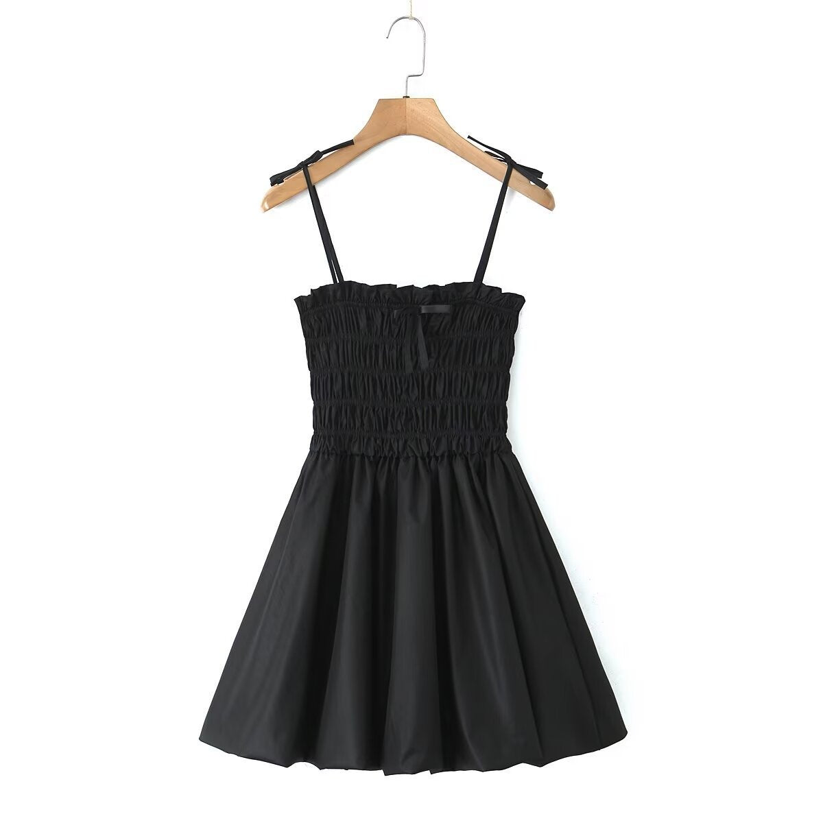 Renesmee Backless Bow Mini Dress - Black [T98KAU9N]