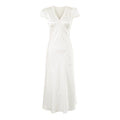 Vedika Polka Dot Puff Sleeve Midi Dress - White [Y5WR9AQN]