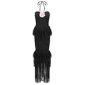 Eimy Backless Halter Maxi Dress - Black [DF7V2ZB8]