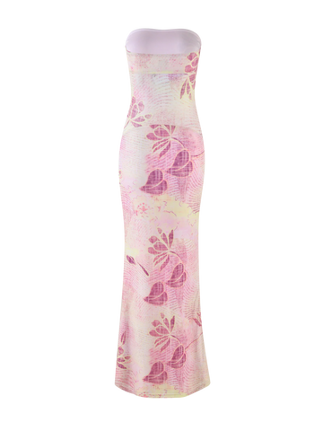 Mileena Floral Mesh Maxi Dress