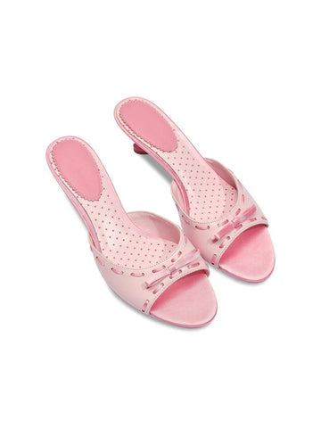 Marbella Bow Sandals in Pink