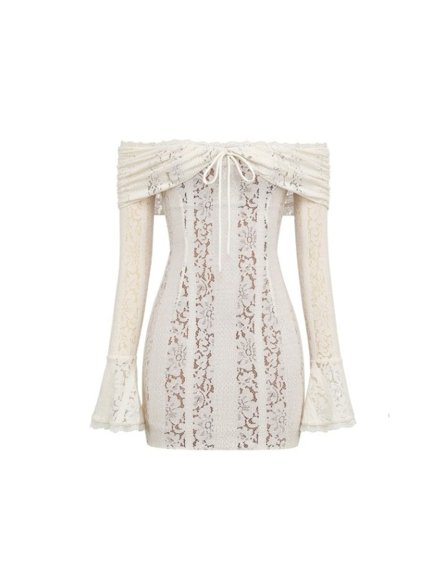 Angelee Off-Shoulder Lace Dress