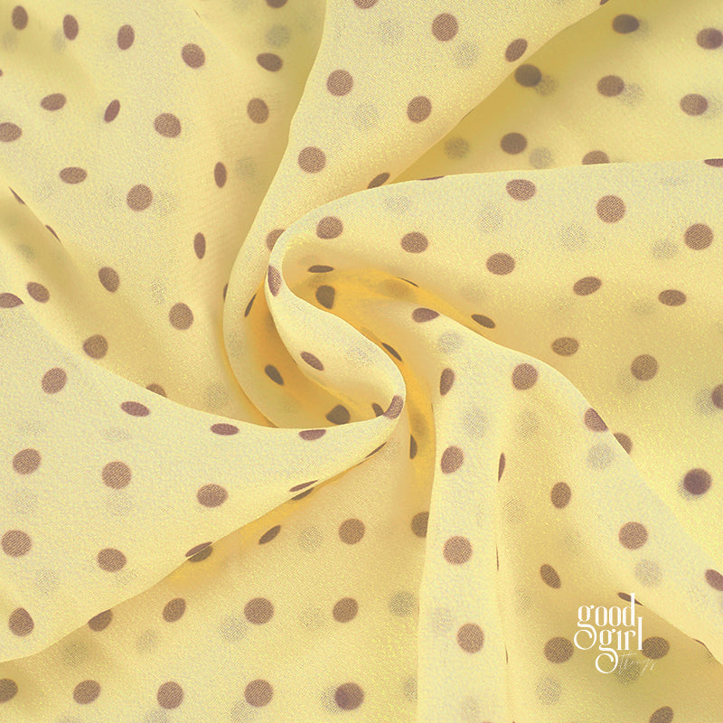 Adalee Polka Dot Mesh Dress [YAHSNP54]