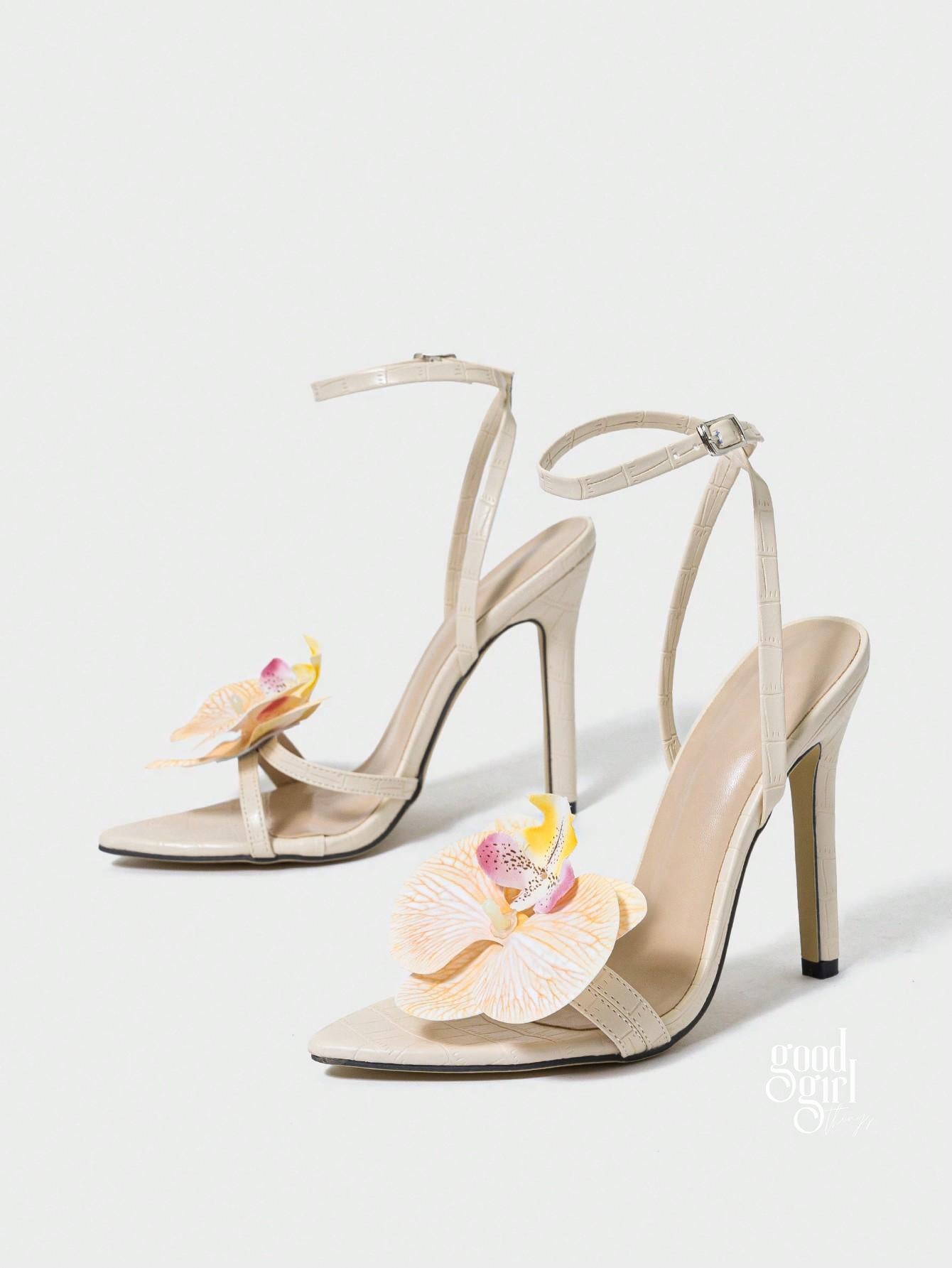 Addalynn Floral Stiletto Sandals [YSNCWLI2]