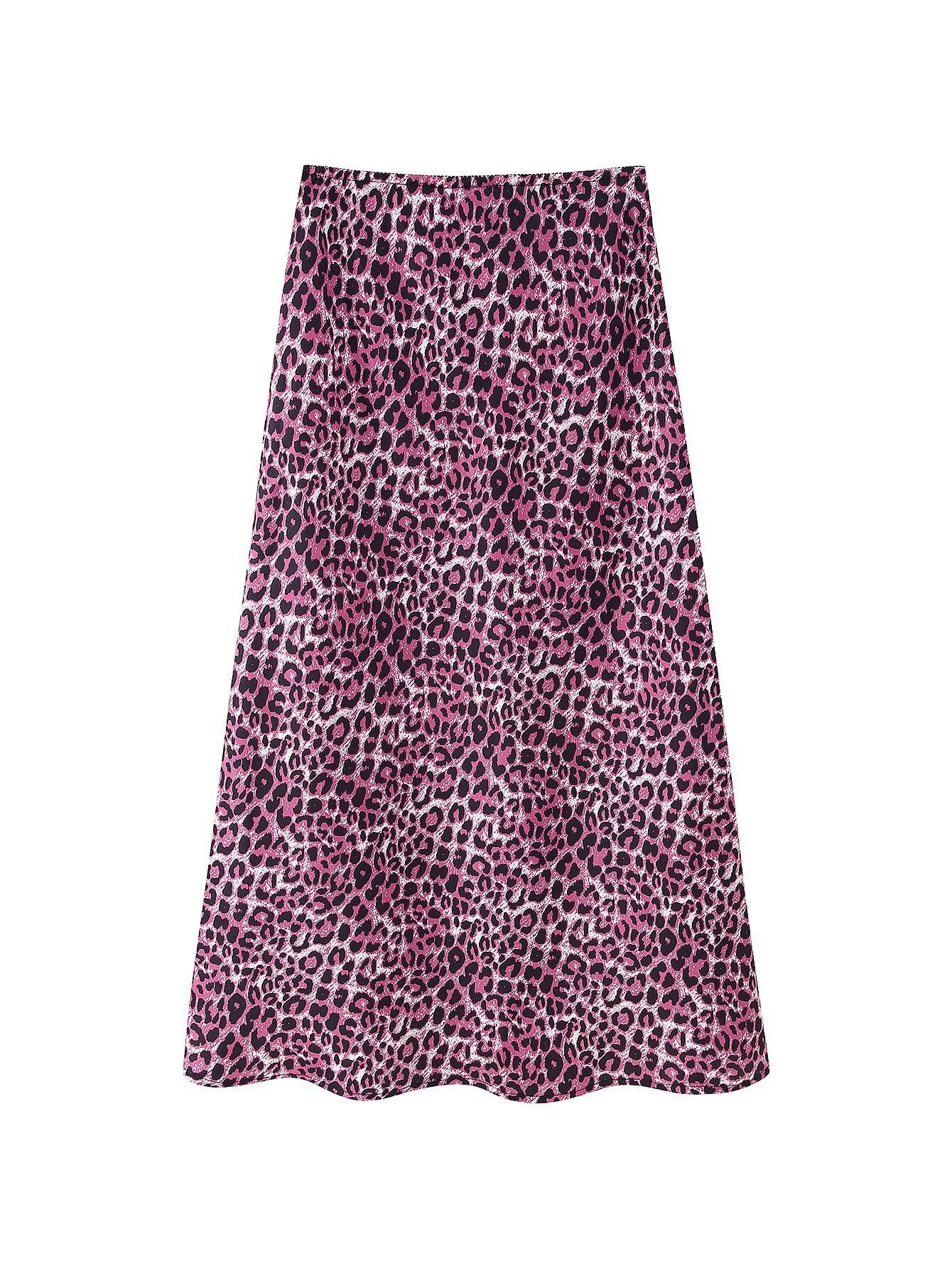 Adya Tie-Dye Leopard Midi Skirt [TG31VP6R]