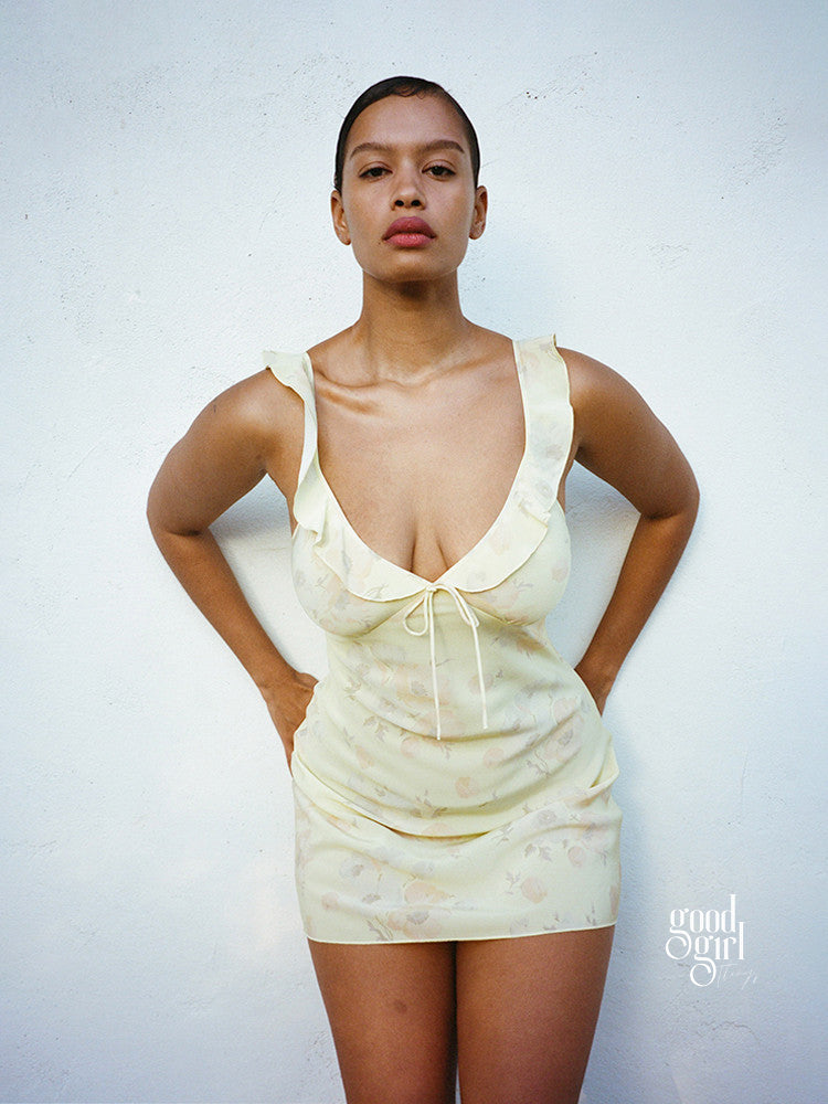 Ainsleigh Floral Ruffled Mini Dress [N2YGU0XO]