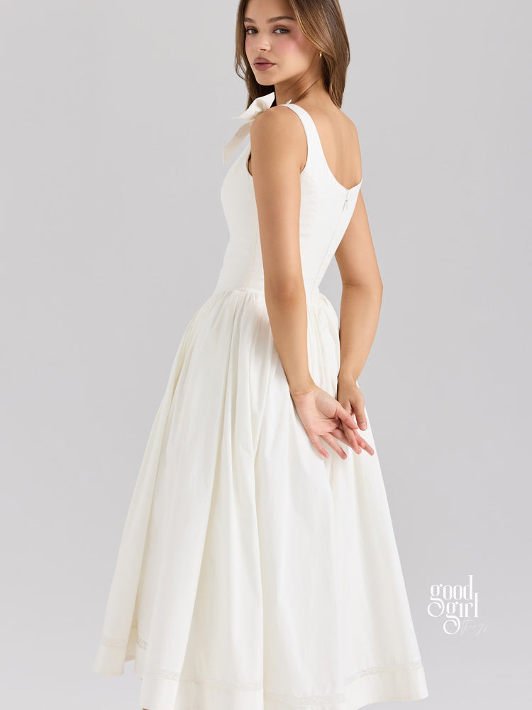 Alba Bow Detail Midi Dress [7ZG03POJ]