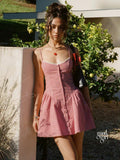 Alexander Plaid Lace Mini Dress [3CR80U8L]