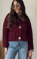 Alexys Button-Front Knit Cardigan [IFVSD02Y]