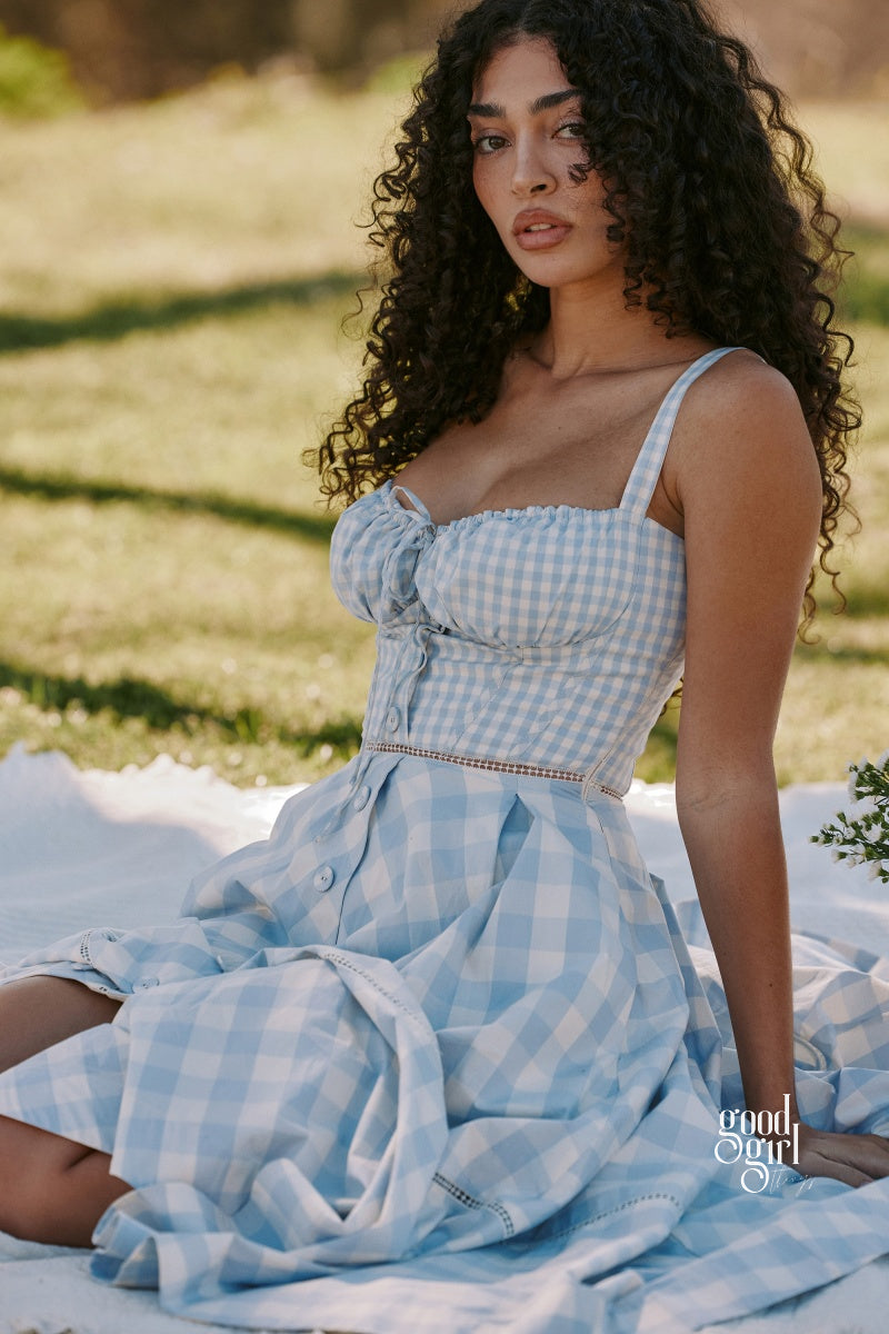 Aleyza Plaid Maxi Dress [X3VFWTRM]