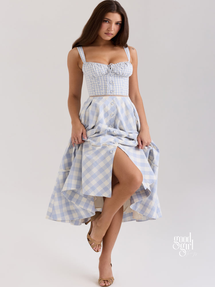 Aleyza Plaid Maxi Dress [1DPWCZTP]