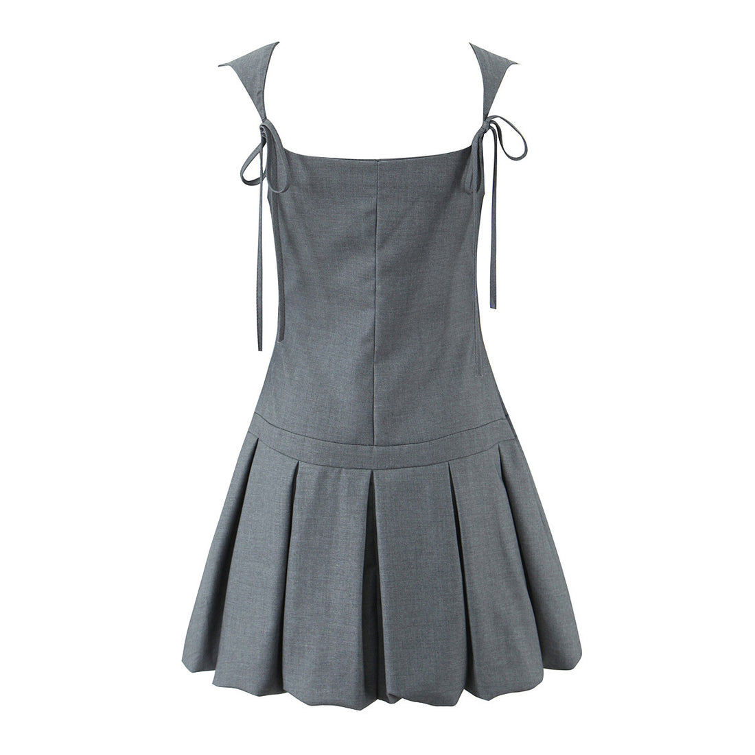 Aloni Pleated Backless Mini Dress [9GJ5POER]