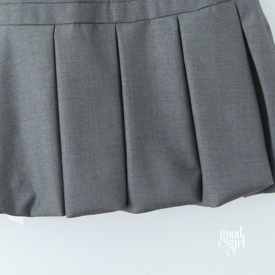 Aloni Pleated Backless Mini Dress [ZXYZXIGR]