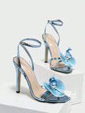Alyssia Stiletto Butterfly Sandals [B6LCGUXB]