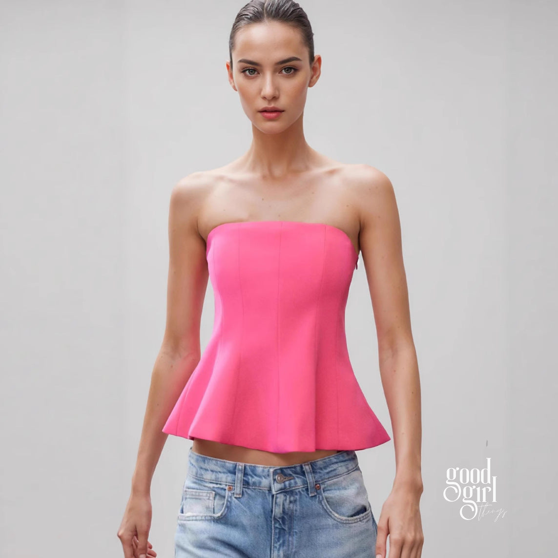 Amiya Strapless Tube Top [RAHQS0ZT]