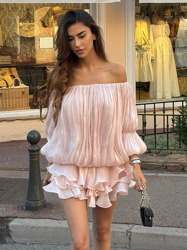 Antonina Off Shoulder Mini Dress [MKV1NQMO]