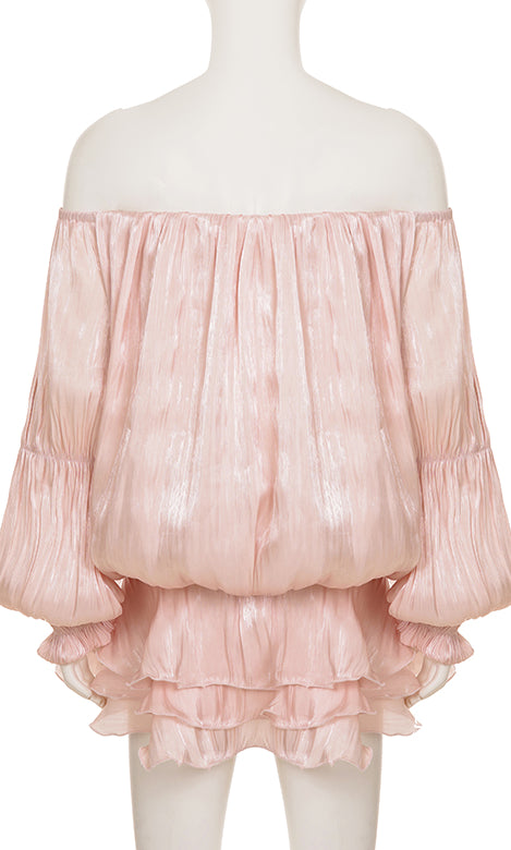 Antonina Off Shoulder Mini Dress [BJIVELA2]