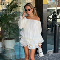 Antonina Off Shoulder Mini Dress [IMKQEEE4]