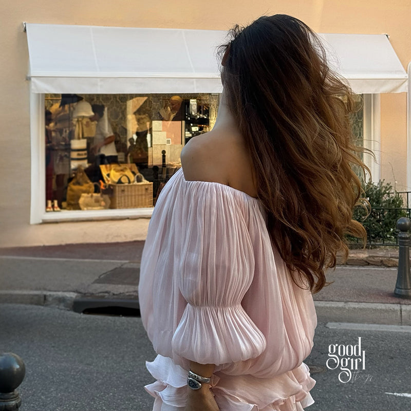 Antonina Off Shoulder Mini Dress [OWFKFGW2]