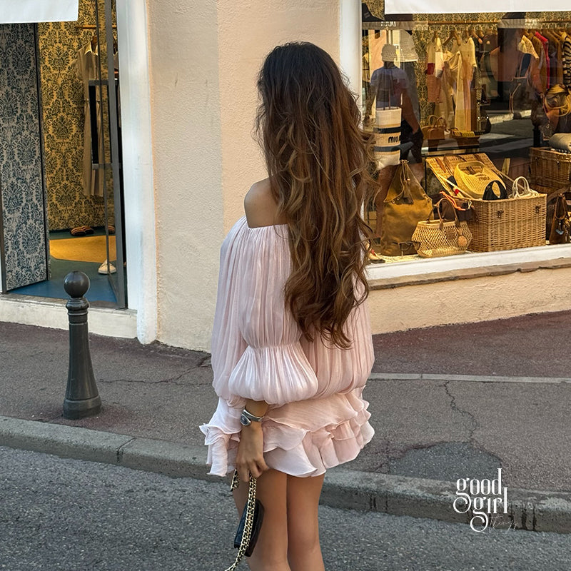 Antonina Off Shoulder Mini Dress [ULH26ZOF]