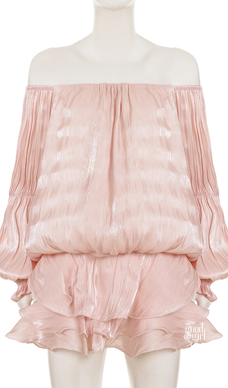 Antonina Off Shoulder Mini Dress [0BSN2YVI]