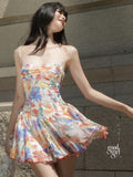 Arlie Strappy Floral Mini Dress [8SC556C5]