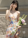 Arlie Strappy Floral Mini Dress [2G2VZY9X]