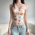 Ashtynn Fruit Print Tube Top [8SHJ72R9]