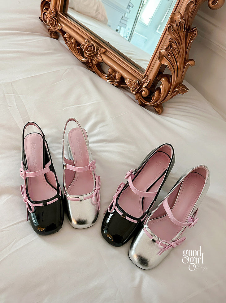 Audrie Bow Block Heel Mary Janes [U41ORO2G]
