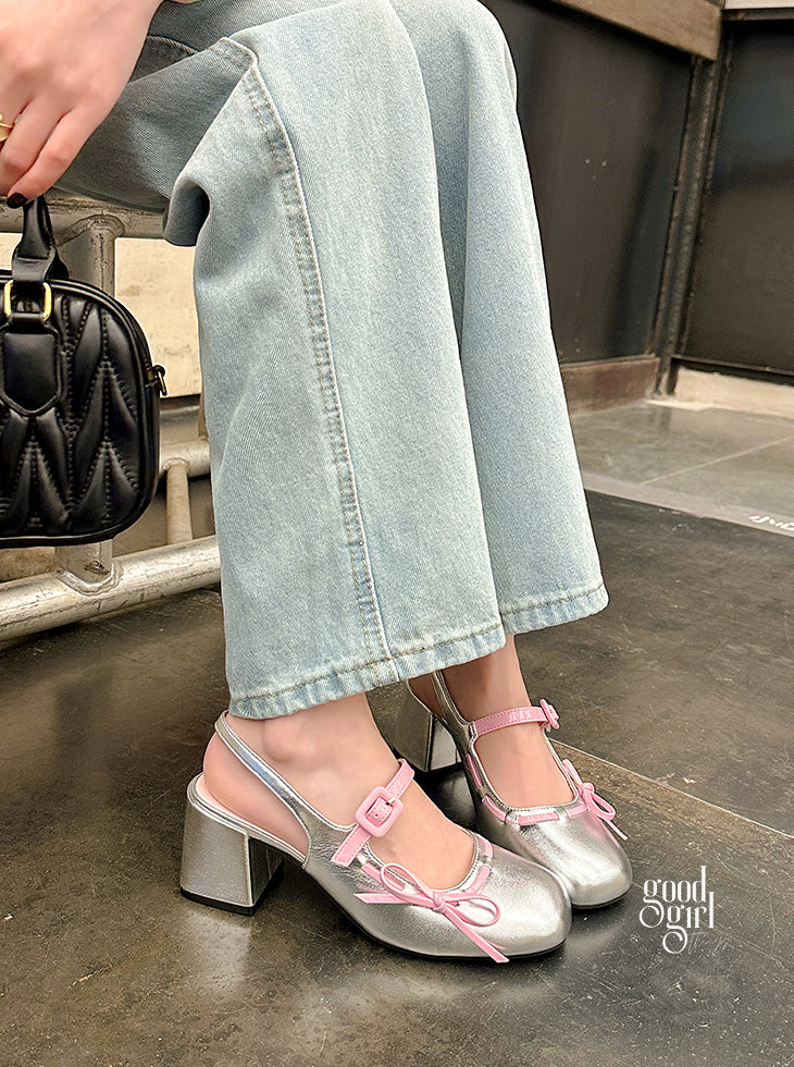 Audrie Bow Block Heel Mary Janes [LFWIV7OL]