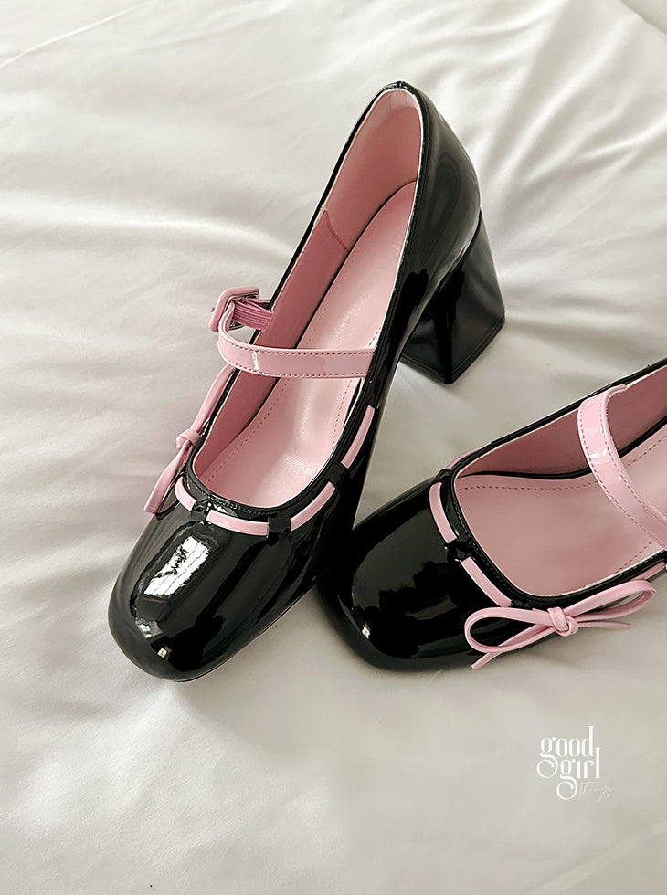 Audrie Bow Block Heel Mary Janes [QYPYHMXC]