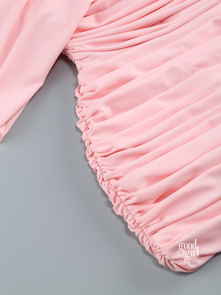 Azelie Floral Halter Mini Dress [PE7GLOWF]