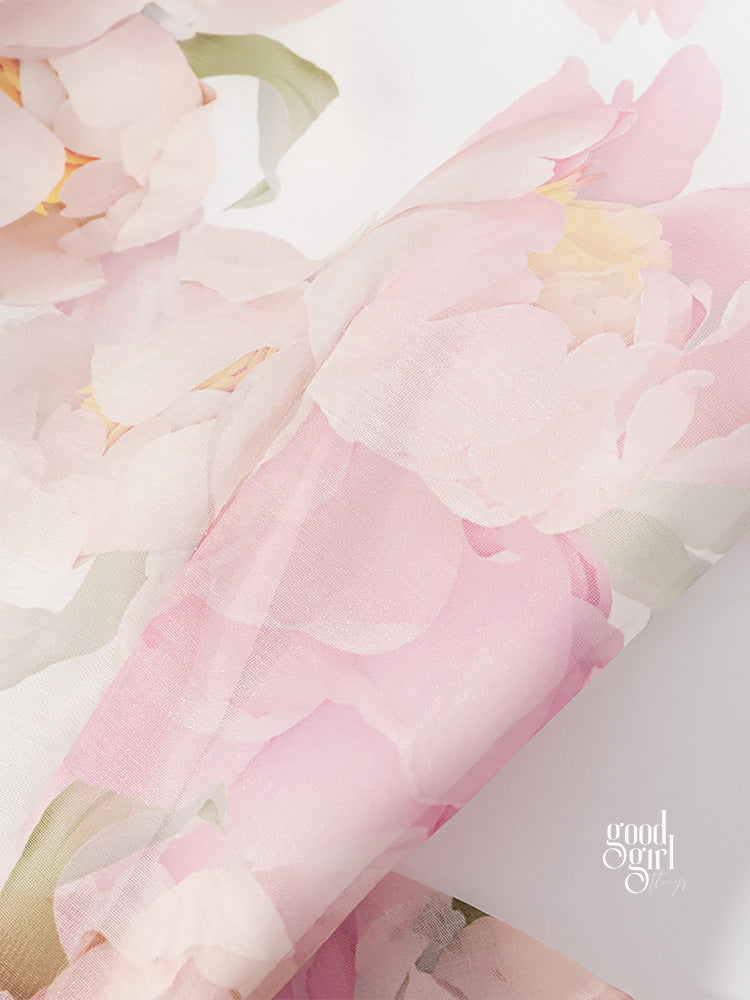 Aziza Floral Halter Mini Dress [FD0B030P]