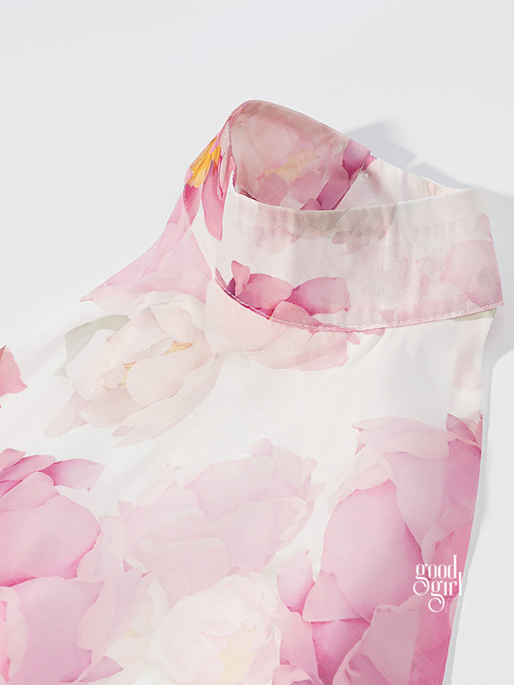 Aziza Floral Halter Mini Dress [WQJZDPUE]