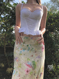 Bea Floral Fishtail Maxi Skirt [FFQN7E0K]